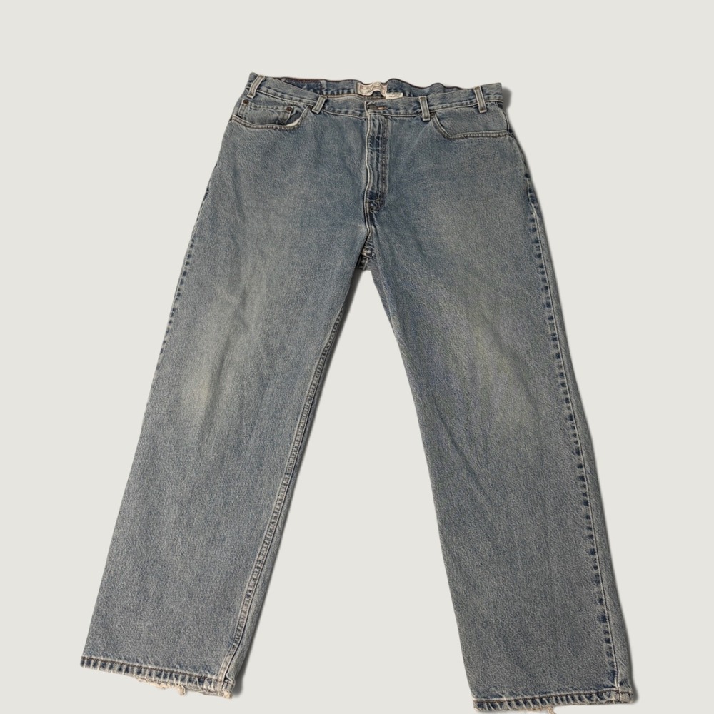 Levi Strauss Signature Mens Relaxed Fit Jeans Blue Denim 40x30 W40 L30